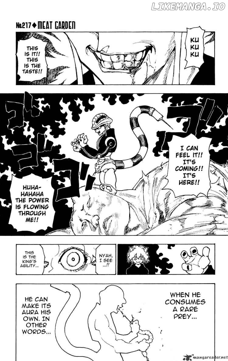 Hunter x Hunter, Chapter 217 image 01